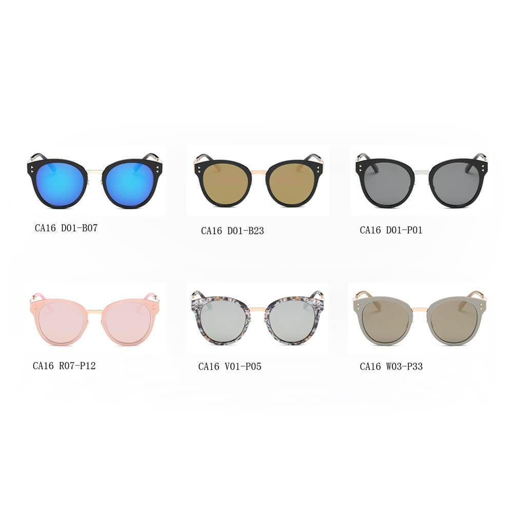 Cheney | CA16 - Hipster Polarized Lens Horned Rim Retro Fashion Sunglasses - 6 COLORS -