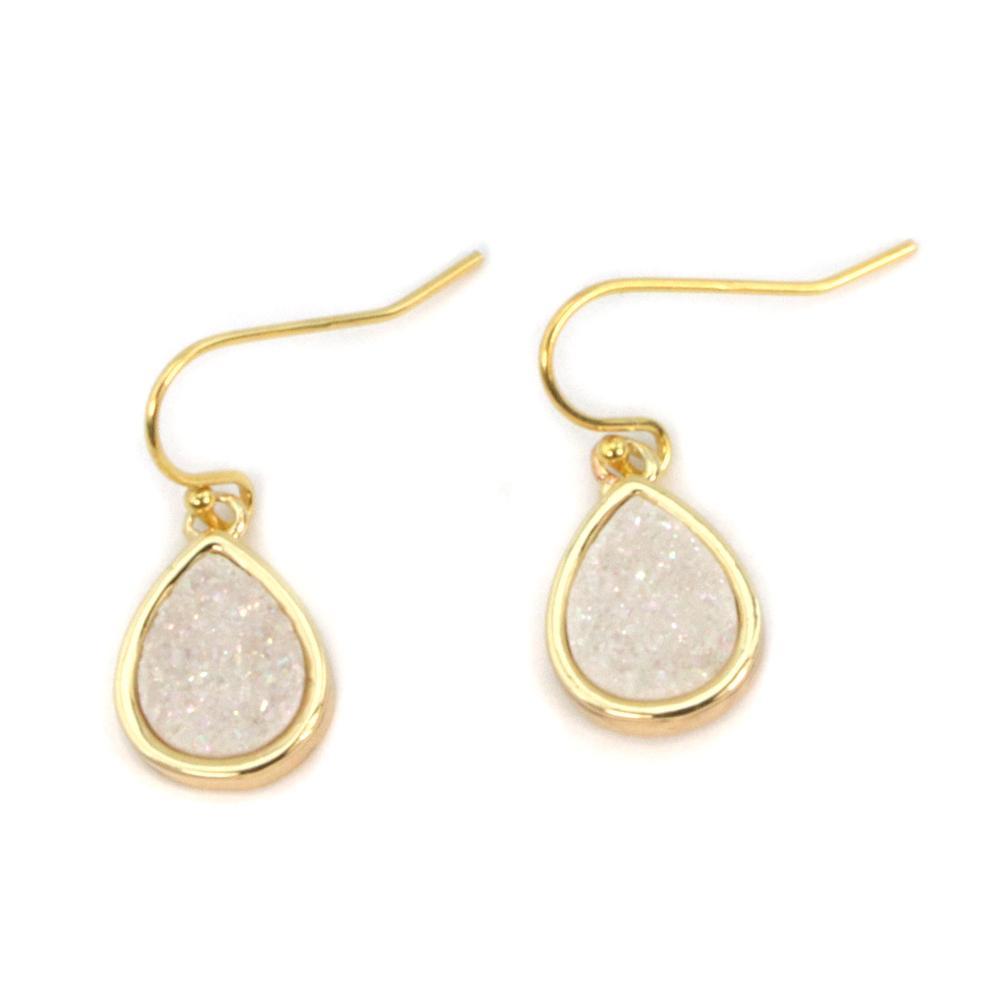 Christy Jean - Emma Druzy Teardrop Earrings - 6 COLORS -