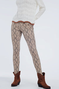 Thumbnail for Q2 - Camel Coloured Pants With Pattern - 1 COLOR/PATTERN -