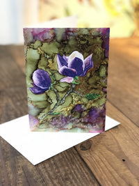 Thumbnail for Purple Magnolia : Greeting Card - 5