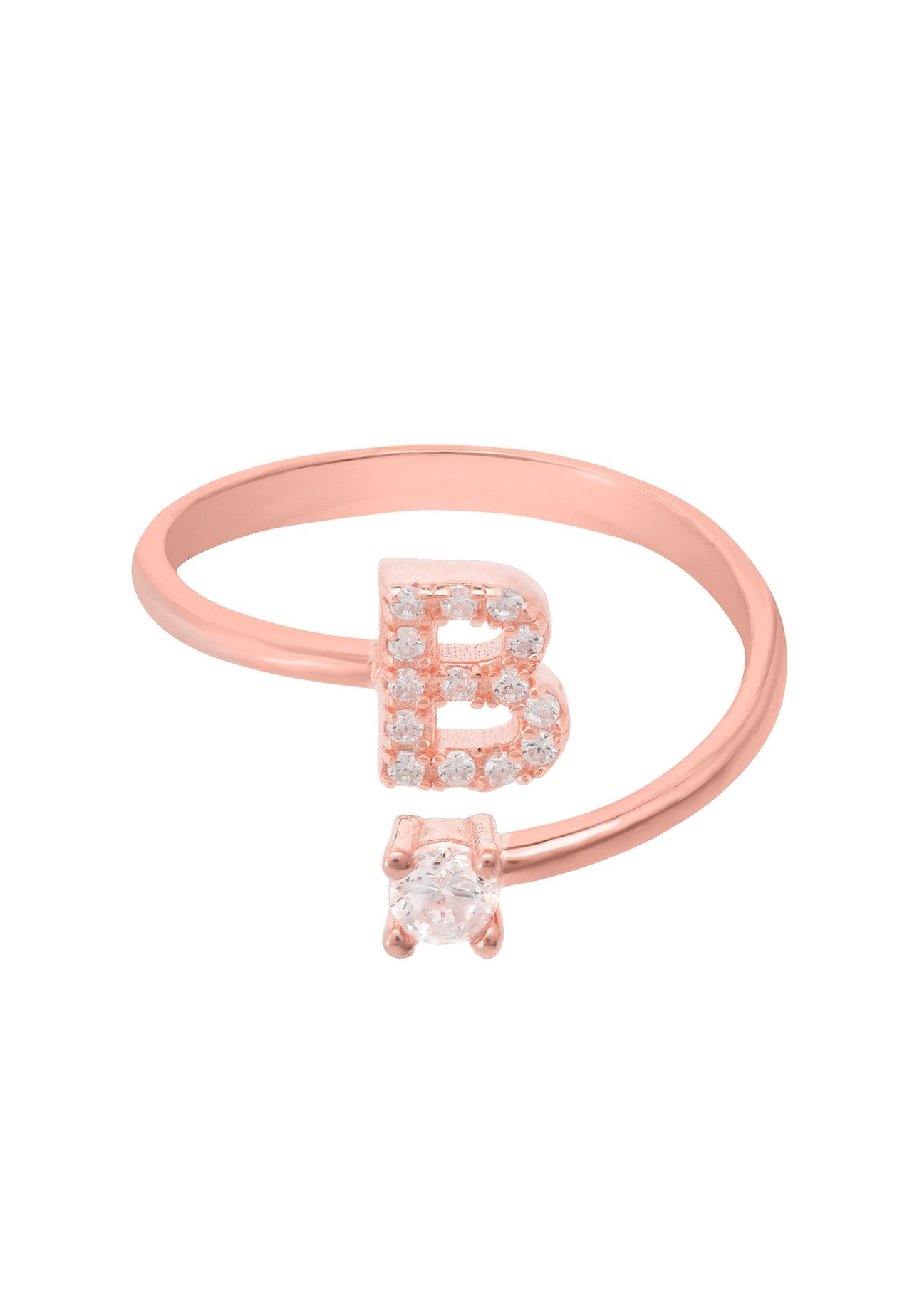 Initial Ring Rosegold B -