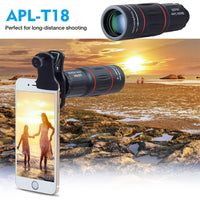 Thumbnail for APEXEL Telefon Camera Lens Universal 18X Telescope Zoom Telescope for Mobile Phone - [16 DAY DELIVERY] -