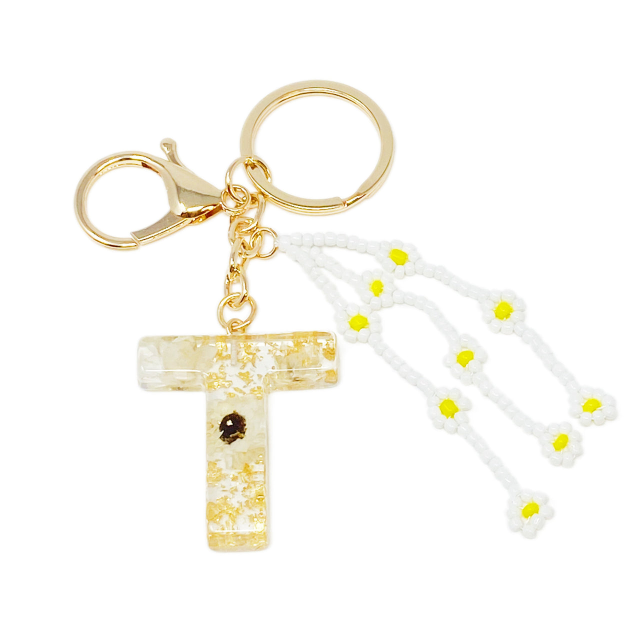 Ellison & Young - Baby Daisy Initial Key Chain - 20 LETTERS - FIND YOURS! -