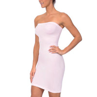 Thumbnail for Seamless Strapless Full Body Slip Pale Pink -