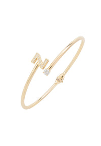 Thumbnail for Initial Bangle Gold Z -