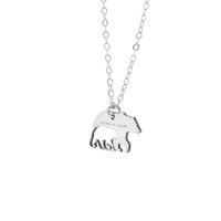 Thumbnail for Sincerely Silver - Mama Bear and Cub Necklace -