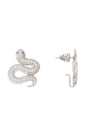 Thumbnail for LATELITA - Snake Coiled Serpent Stud Earrings Silver -