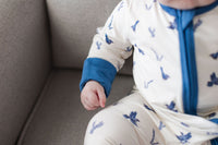 Thumbnail for Eclipse Kids - Blue Jays - Long Sleeve Zipper Sleep Romper -