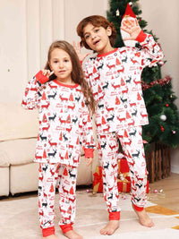 Thumbnail for TODDLER Reindeer Print Top and Pants Set - T -