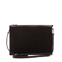 Thumbnail for Pearl  Black Leather Crossbody Clutch -