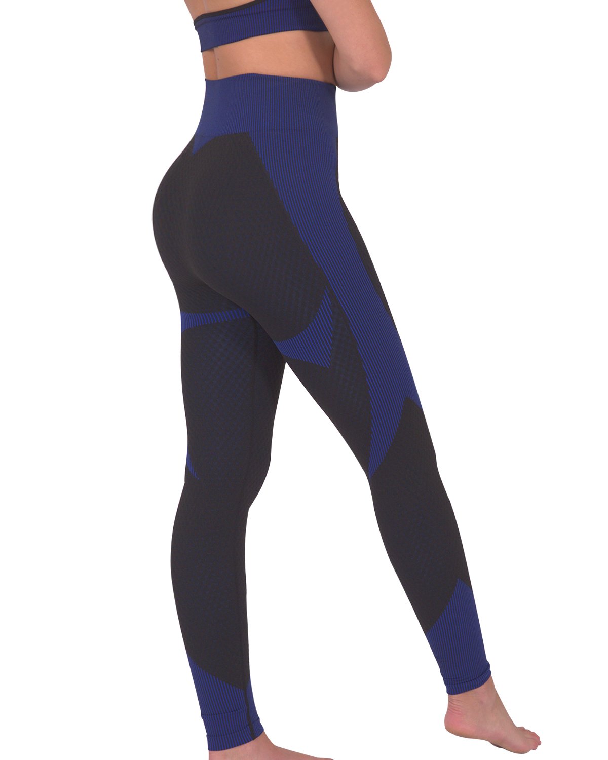 Savoy - Trois Seamless Legging - Black With Navy - 1 COLOR -