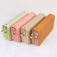 Thumbnail for Double Zipper Fashion Wallet - 9 COLORS -