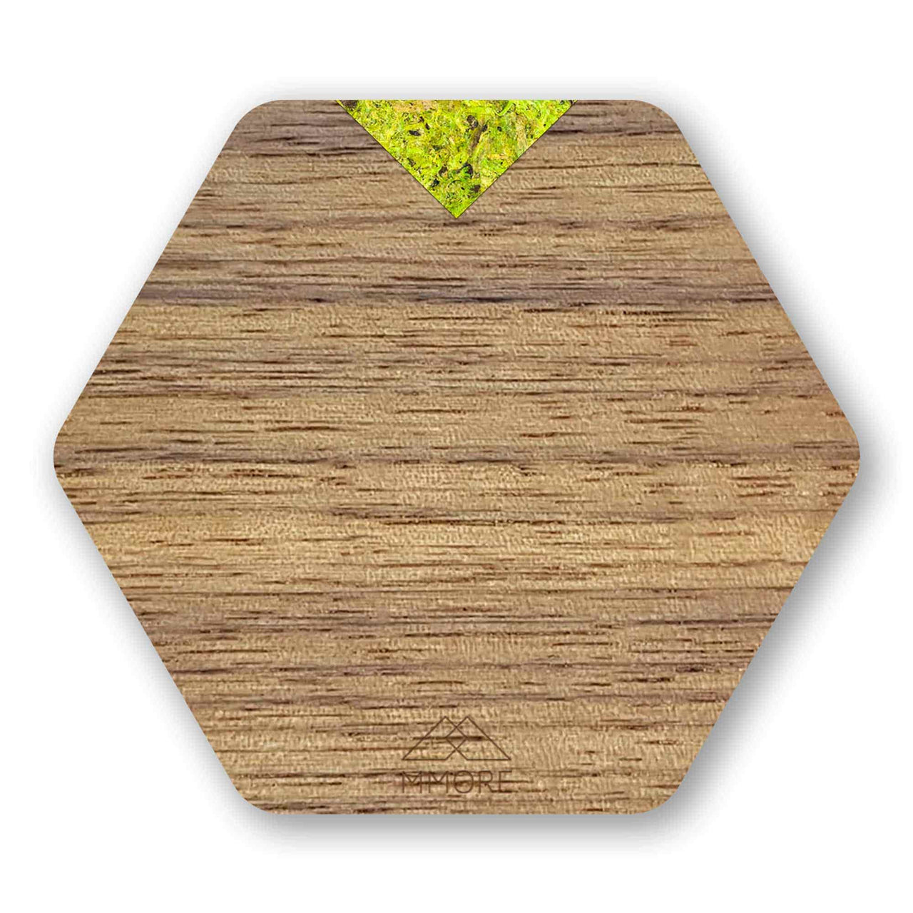 MMORE - Wooden Coasters - Oak / Set of 4 Coasters - 10 THUMB HANDLE COLORS -