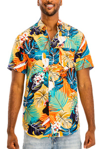 Thumbnail for WEIV - Digital Print Hawaiian Short Sleeve Shirt -