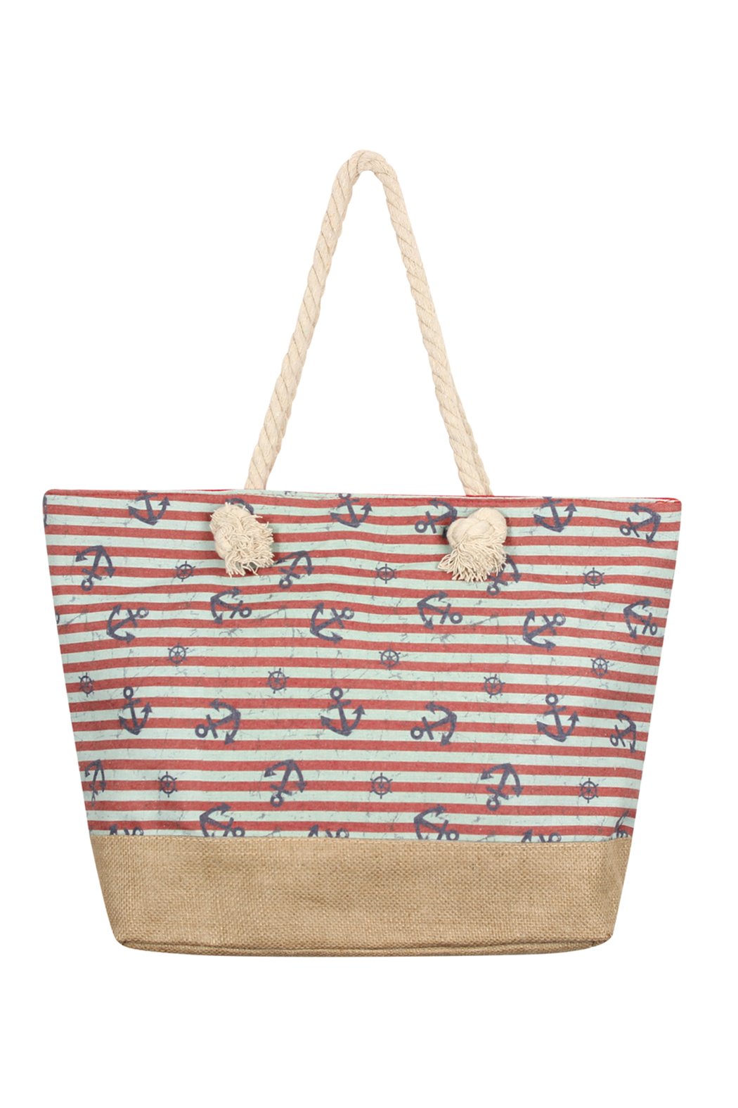 Anchor Print Tote Bags - 8 COLOR STYLES -