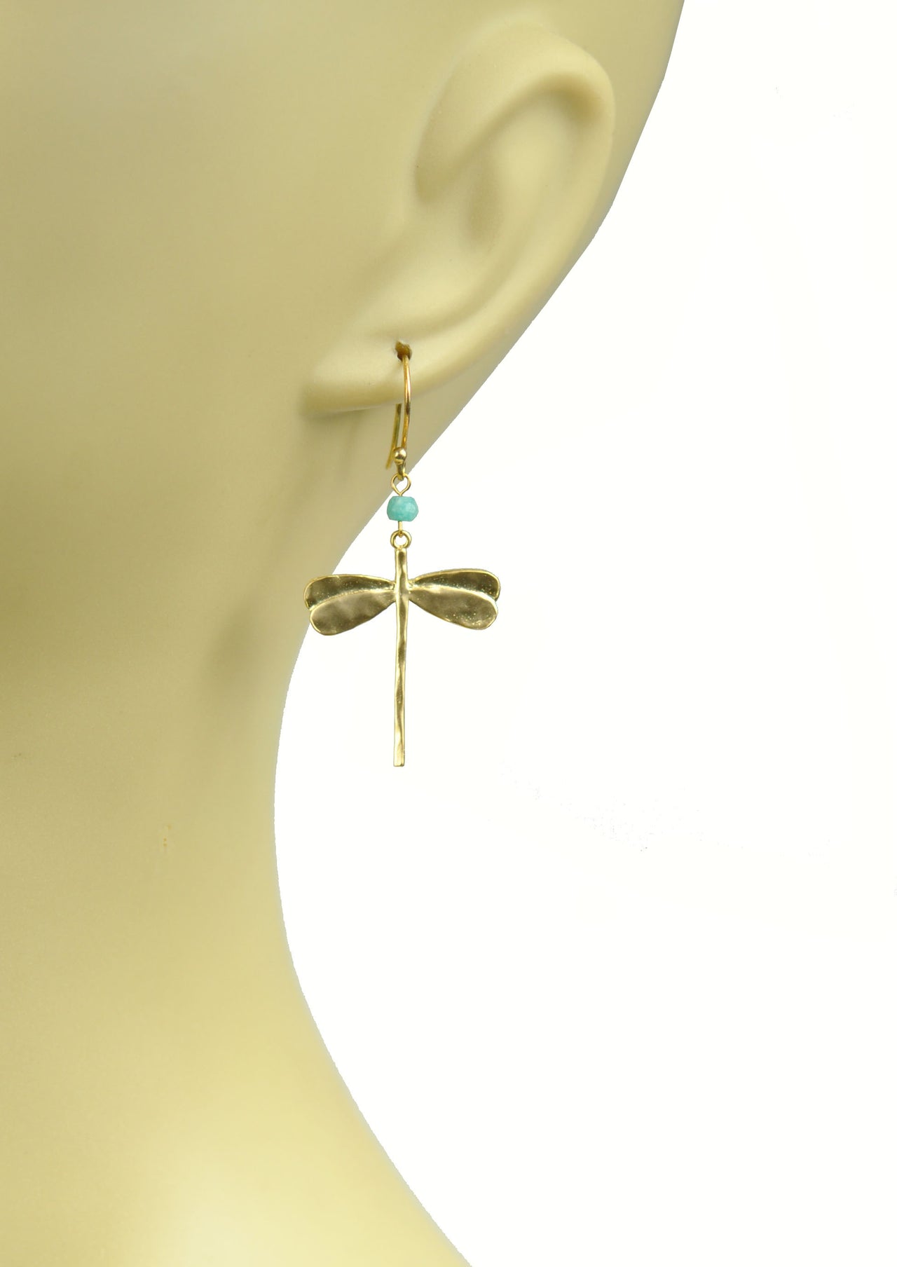 Gena Myint - Dragonfly Amazonite Earrings -