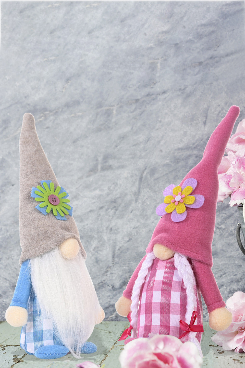 Set of 2 Pointed Hat Gnomes - 12.6" - 2 PCS - 2 TYPES - 2 TYPES SET - [5-10 DAY DELIVERY] - T -