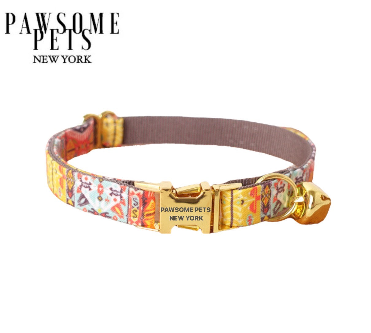 Dog & Cat Collar - Caramel Brown -