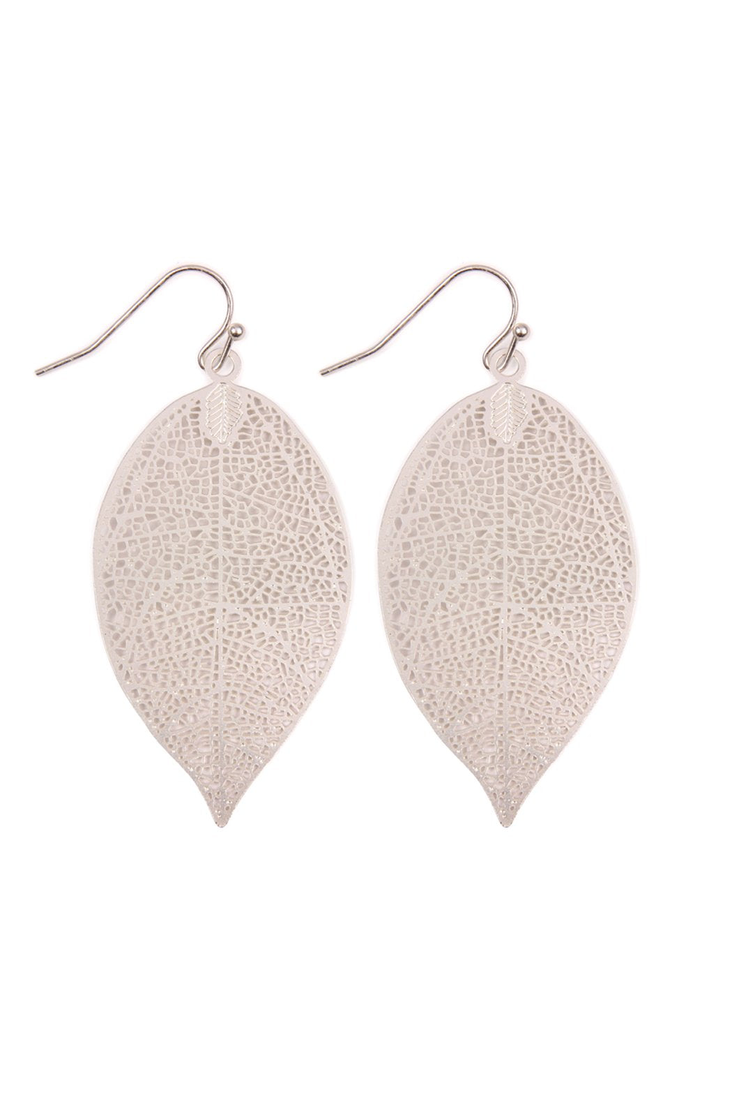 Leaf Filigree Earrings - 5 COLORS -