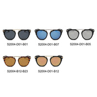 Thumbnail for Hanover | S2004 - Unisex Fashion Brow-Bar Round Sunglasses - 5 COLORS -