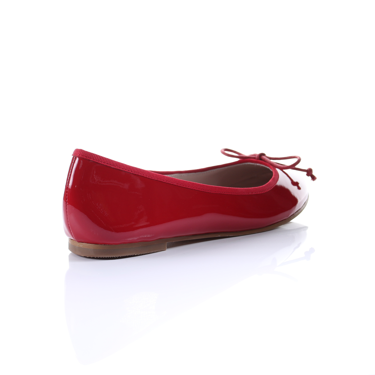 Patent Sheep Leather Ballerina (Red)