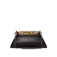 Thumbnail for Angelica Black Leopard Clutch Bag -