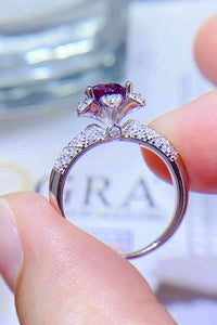 Thumbnail for 1 Carat Moissanite 925 Sterling Silver Ring