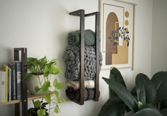 Iron Roots Design - Blanket Wall Rack -