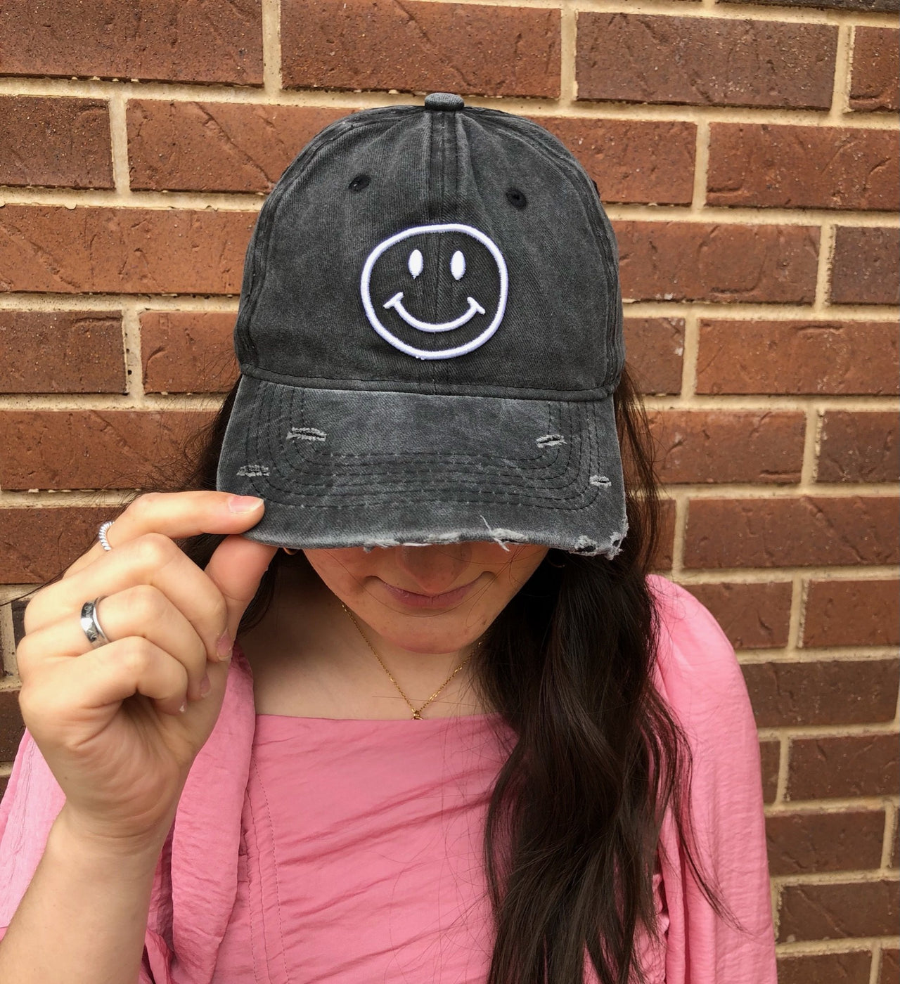 Happy Face Ball Cap - 1 COLOR