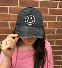 Thumbnail for Happy Face Ball Cap - 1 COLOR