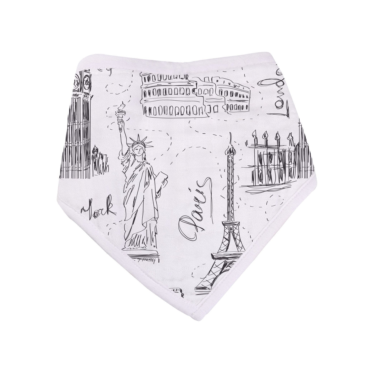 Newcastle - London, Paris, New York Bandana Bibs 3pk -