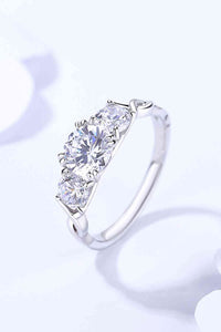 Thumbnail for 1 Carat Moissanite 925 Sterling Silver Ring