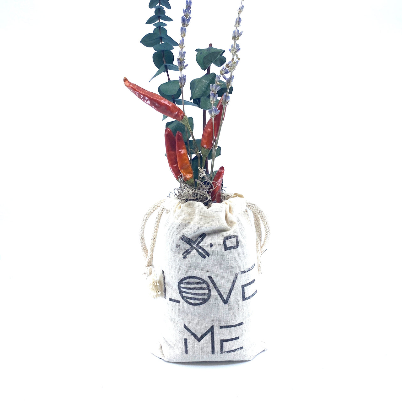 Sunsum - Sack of Flowers, Love Me, Organic, Dried Flower Bouquet - 5 STYLES - 5 PLANTS -