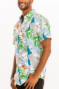 Thumbnail for WEIV - Digital Print Hawaiian Short Sleeve Shirt -