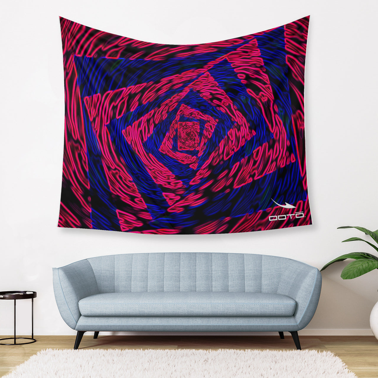 OOTO - PRESCENSE OF MIND - NEON GLOW - Wall Tapestry - 3 SIZES -