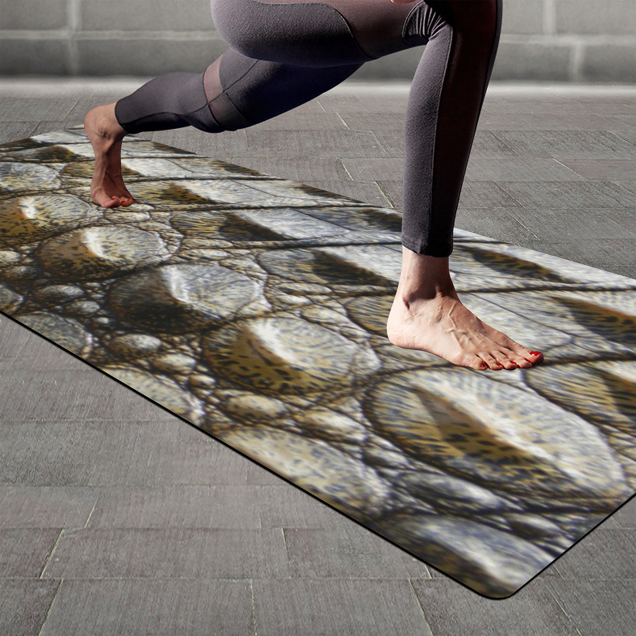 OOTO - Yoga Mat - Croc skin (print) -