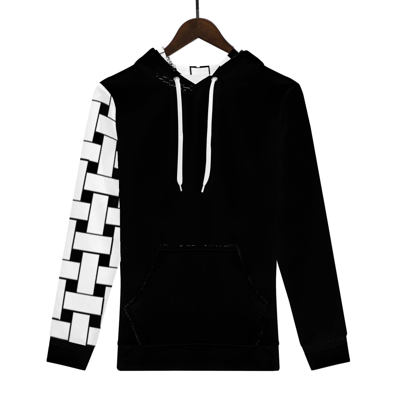 OOTO - WHITE WEAVE RT - D55 Men's Print Hoodie - 1 COLOR -