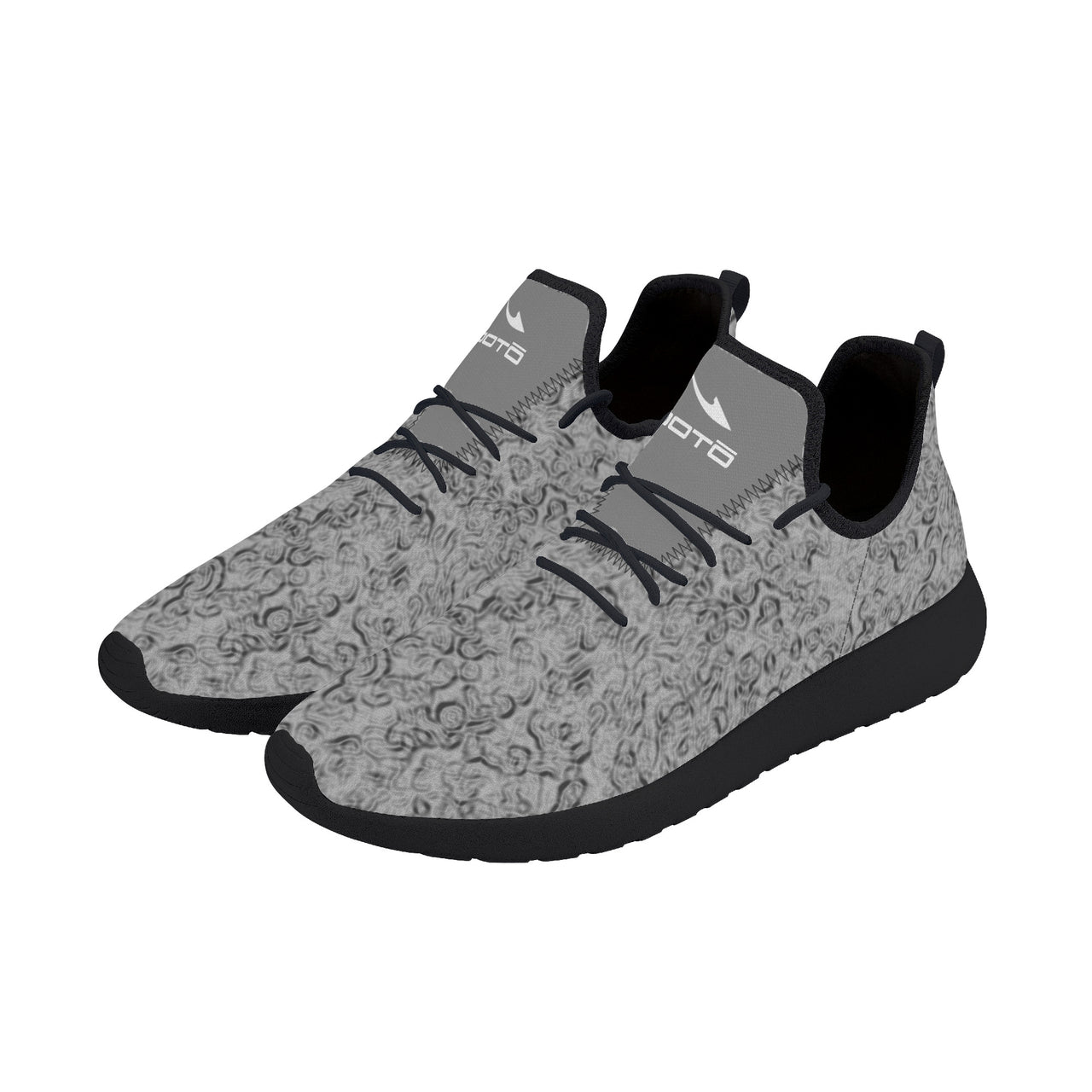 OOTO - Lightweight Mesh Knit Sneaker - ACTIVE GRAY - Black soles - 1 COLOR -