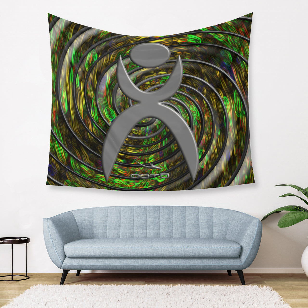 OOTO - GLYPHIC EN SPIRAL EPIC JOURNEY D4 - D34 Wall Tapestry - 3 SIZES -