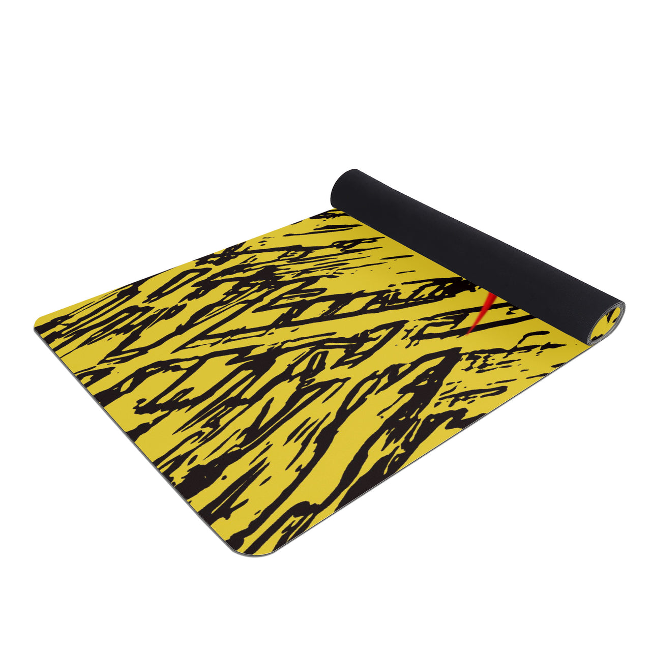 OOTO - Yoga Mat - Whause en maize - dash en red -