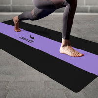 Thumbnail for OOTO - Yoga Mat - Neon lavender stripe -