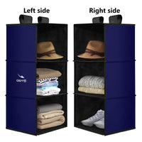 Thumbnail for OOTO - DEEP RED BLUE - MB 3 Shelf Hanging Wardrobe -