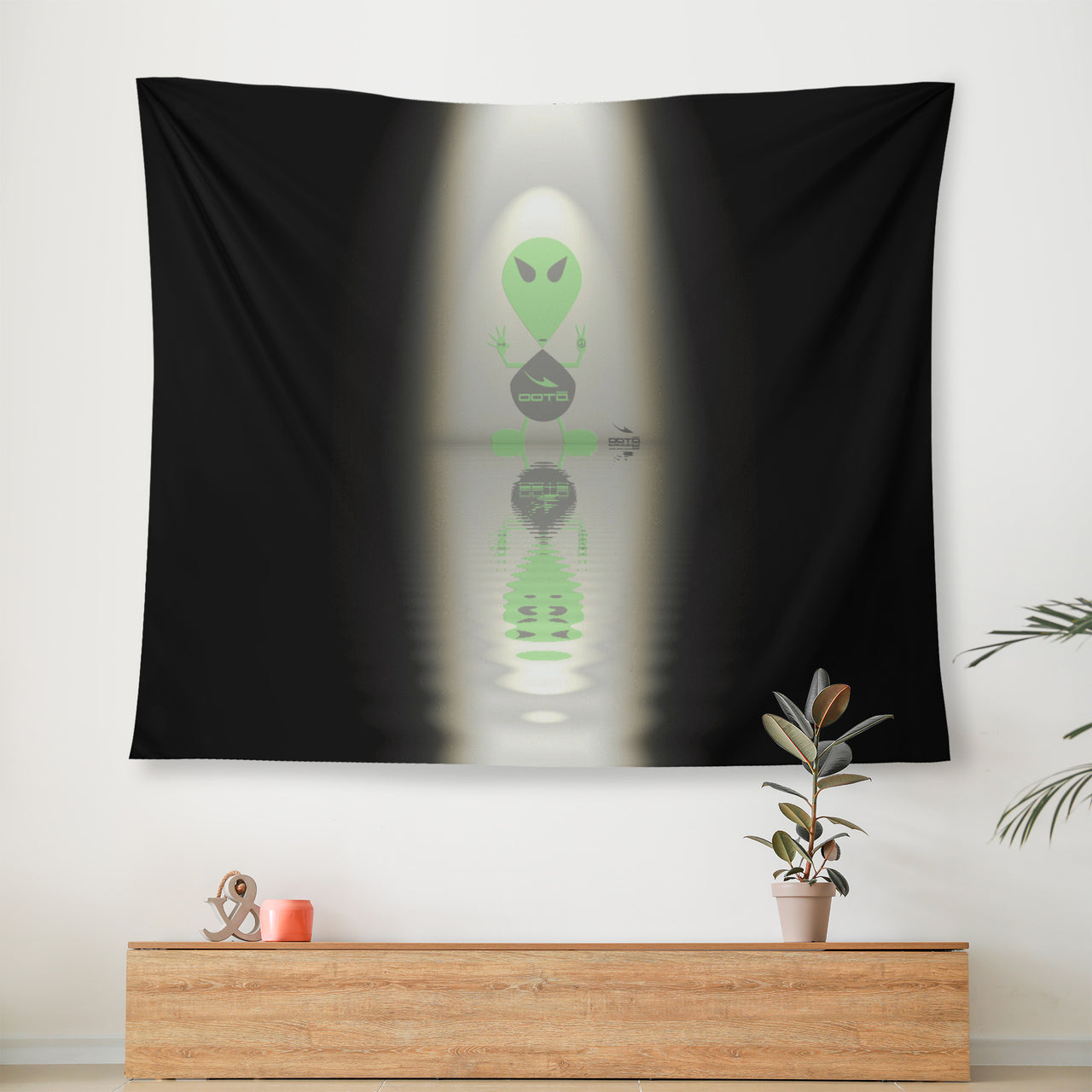 OOTO - AL REFLECTED BEAM DOWN - Wall Tapestry - 3 SIZES -