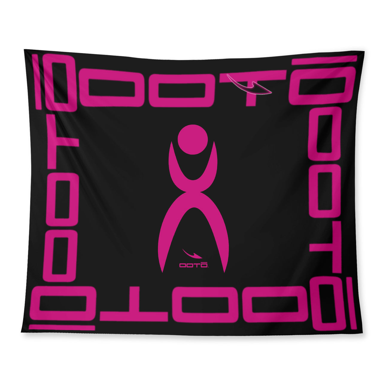 OOTO - GLYPHIC EN NEON PINK - Wall Tapestry - 3 SIZES -