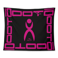 Thumbnail for OOTO - GLYPHIC EN NEON PINK - Wall Tapestry - 3 SIZES -