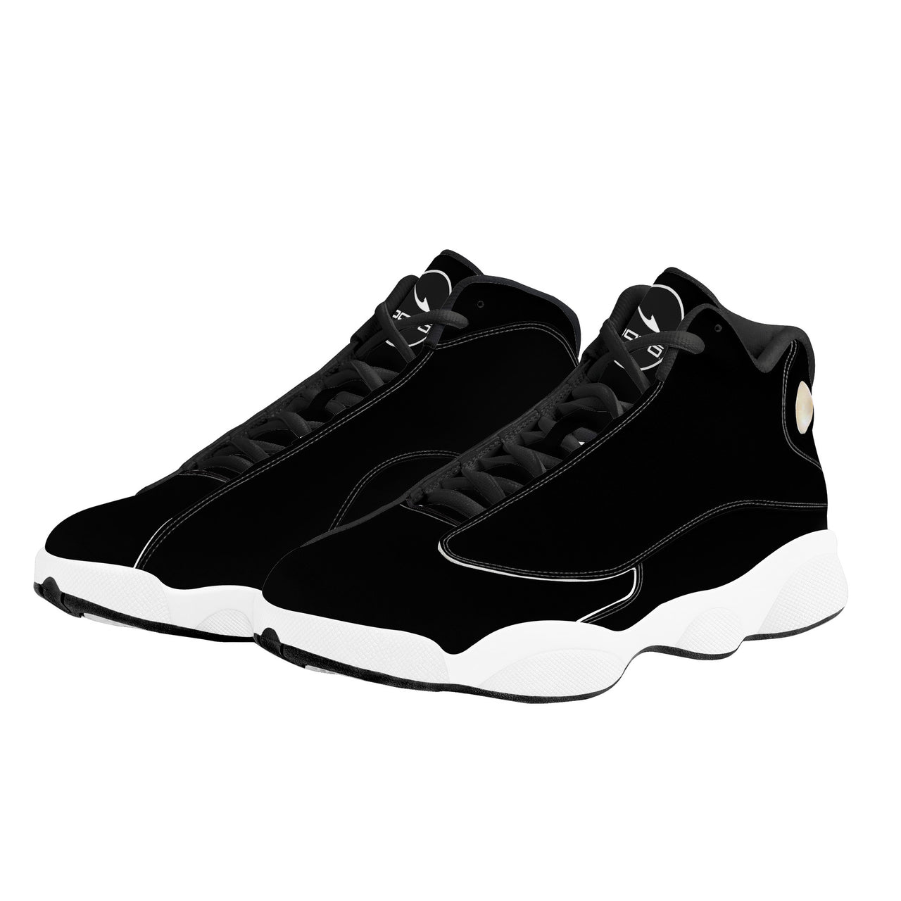 OOTO - EZ BLACK - SF_D89 Basketball Shoes - White soles - Black tread - 1 COLOR -