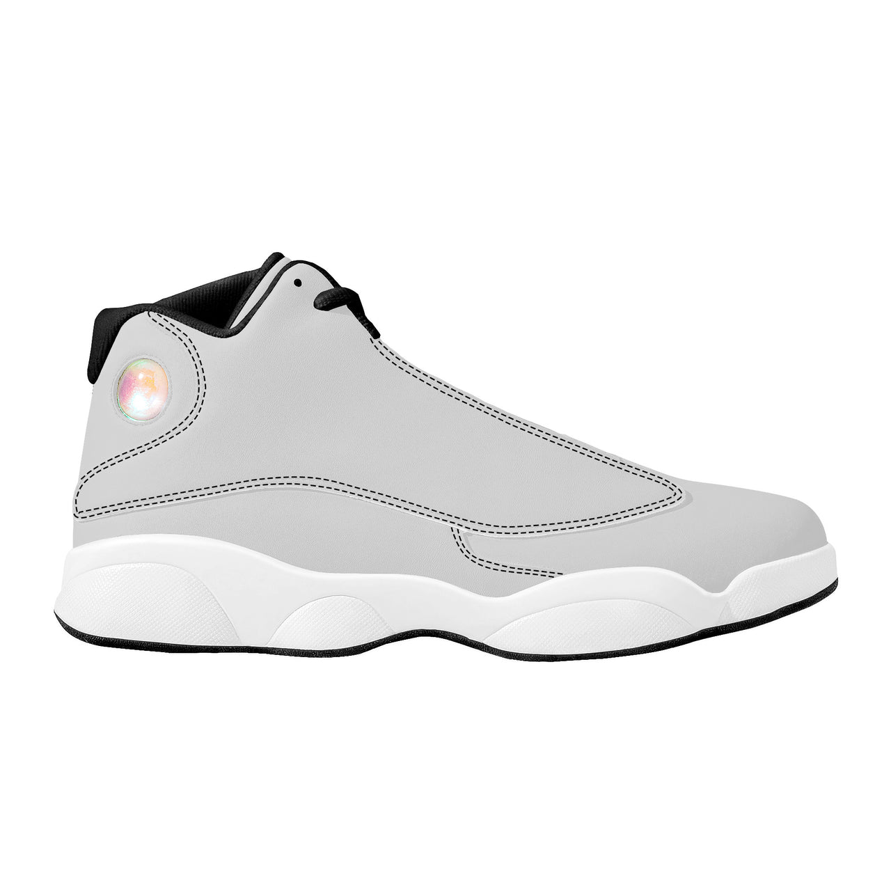 OOTO - EZ GRAY - SF_D89 Basketball Shoes - White soles -  Black tread - 1 COLOR -