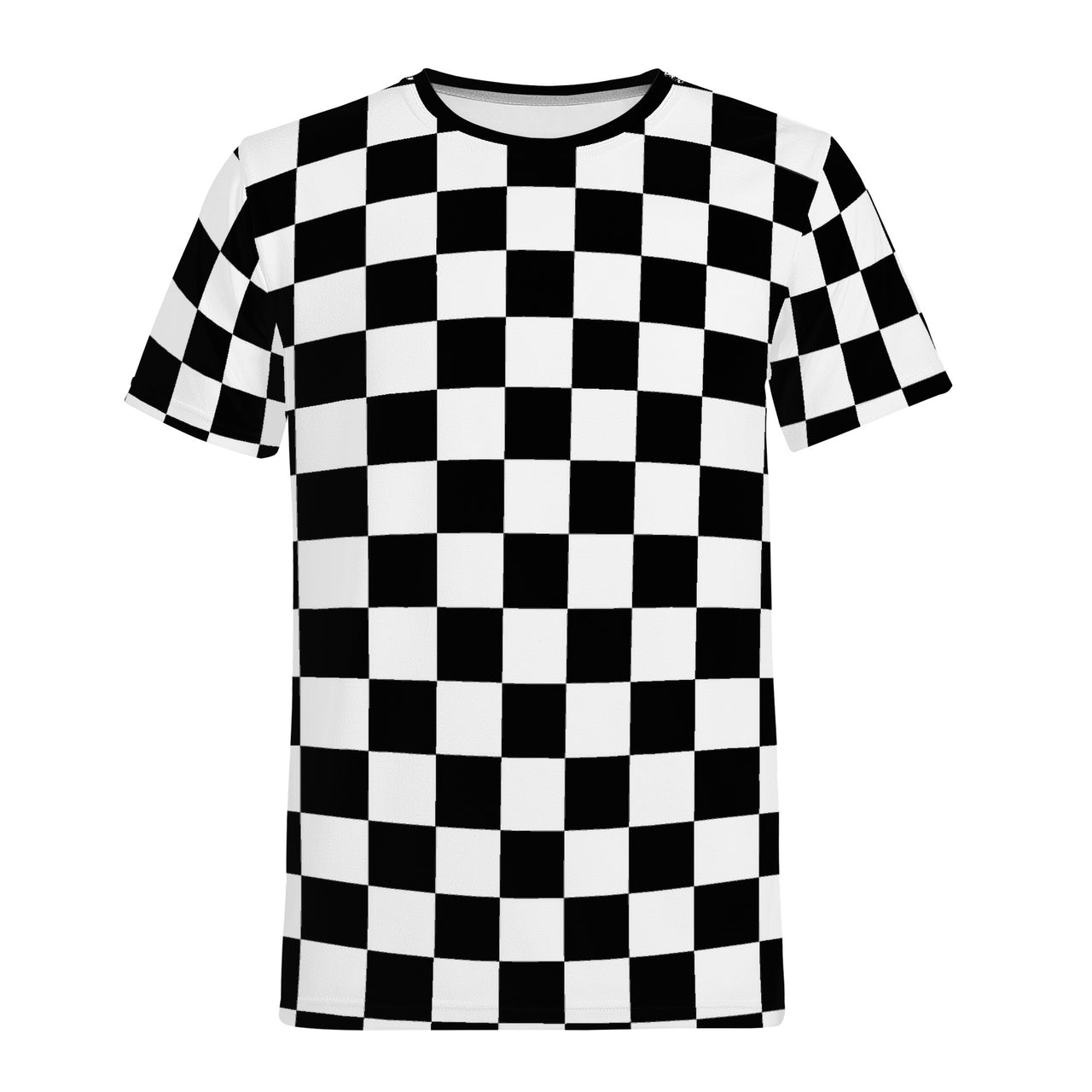 CHECKERED - D61 Men's All Over Print T-Shirt - 1 COLOR -