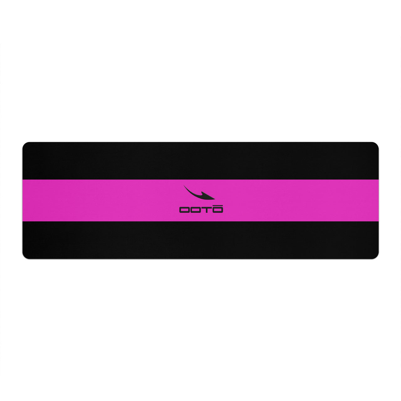 OOTO - Yoga Mat - Neon pink stripe -