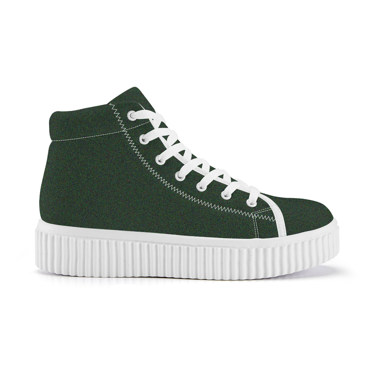 OOTO - GREEN SANDS - Women's High Top Platform Shoes - 1 COLOR -